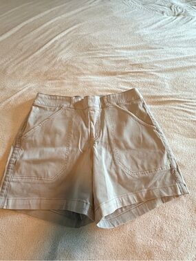 Spanx Supersmooth Stretch Twill Short- Gray, 5” inseam. Large